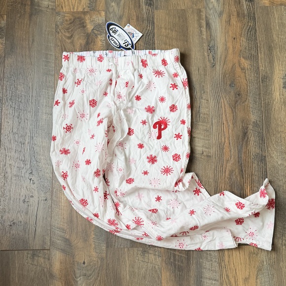 Concept Sports Pants - Concept Sports Philadelphia Phillies Sports Holiday Christmas Pajamas in Red